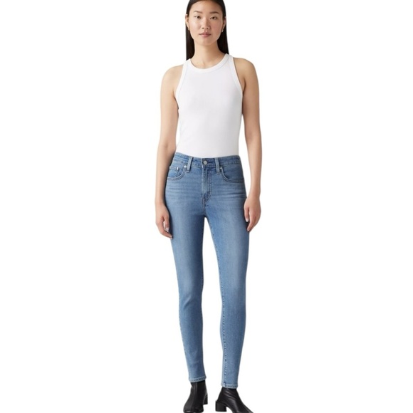 Levi’s 721 High Rise Skinny Jeans Size 32 Medium Wash Women's High Rise Jeans - Picture 1 of 16